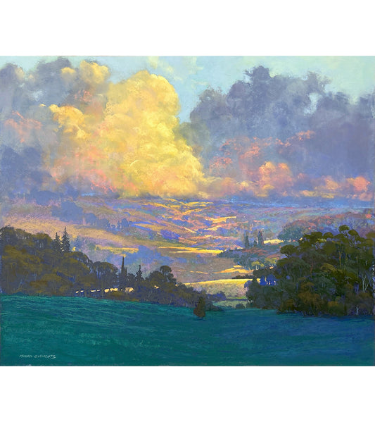 Original Pastel Painting "Kula Color Harmony" by Michael Clements 26 x 30