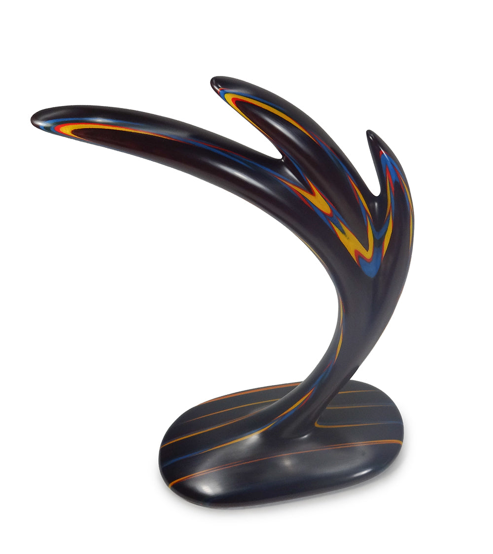 Wood Sculpture "3 Spinner Dolphin" by Rock Cross