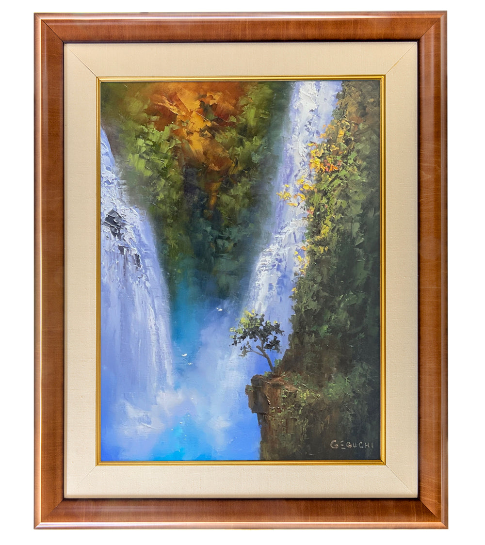 Original Painting: Cascading Falls by George Eguchi
