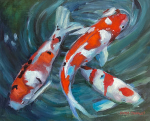 Koi Fish Trio by Cecilia Chenault