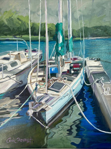 Lanai Harbor Boats by Cecilia Chenault
