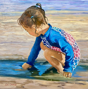 Playing in The Sand by Cecilia Chenault