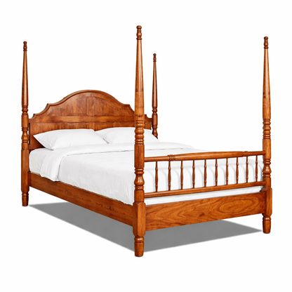 Cama Koa con dosel y paneles Hanalei