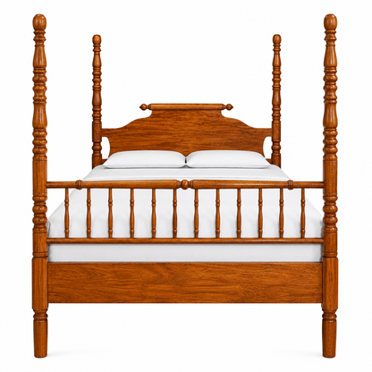 Scroll Grand Four Poster Koa Bed