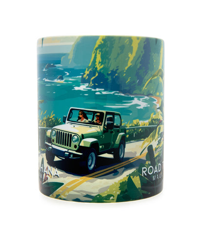 "Road to Hana" Travel Art Mug