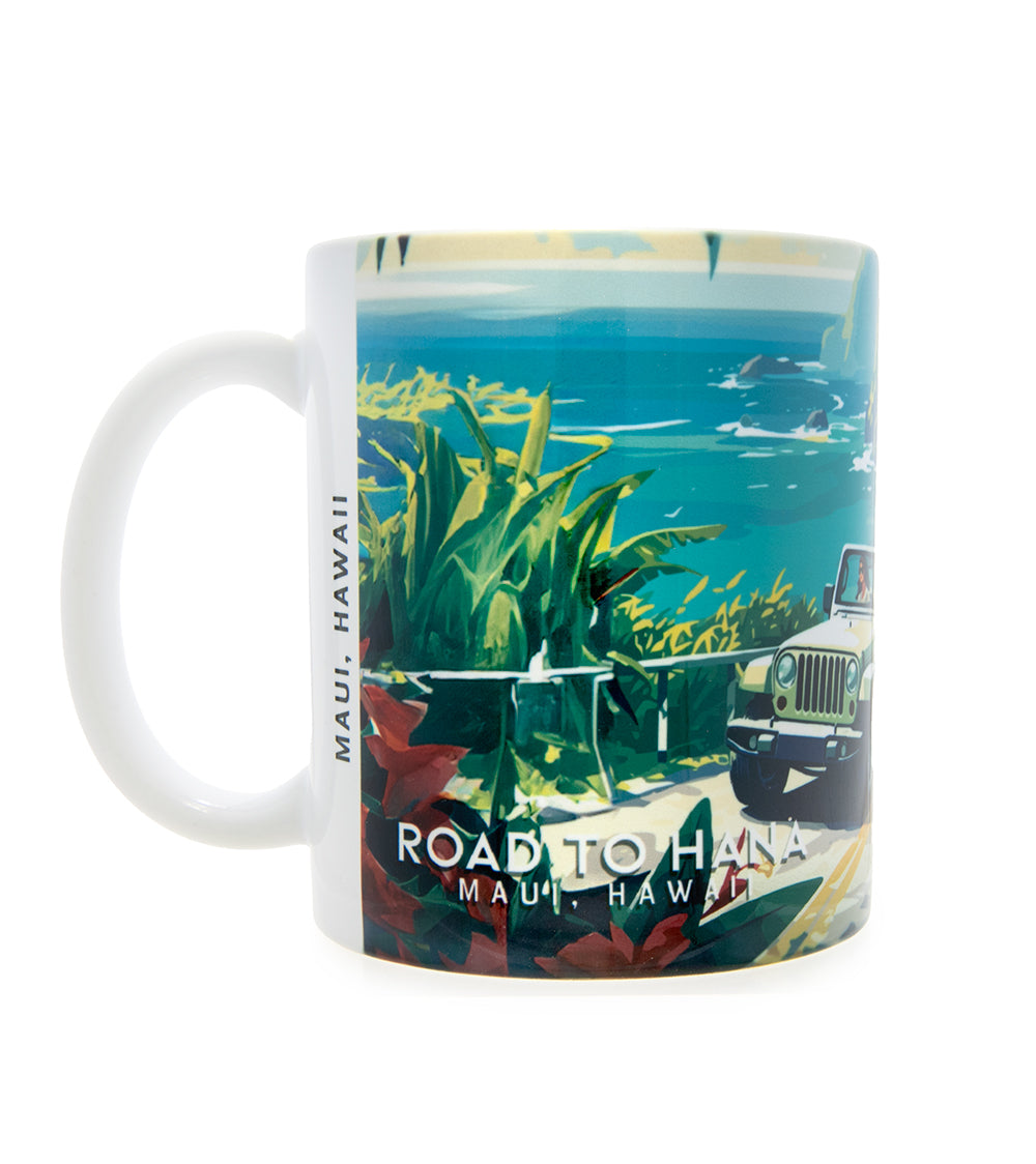 "Road to Hana" Travel Art Mug