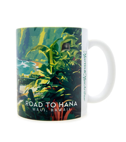 "Road to Hana" Travel Art Mug