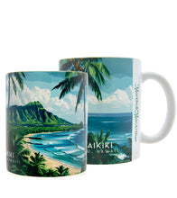 "Waikiki" Travel Art Mug