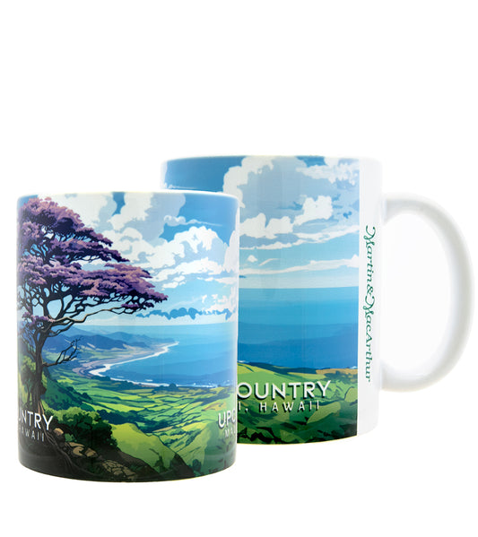 Taza de viaje con arte "Upcountry"