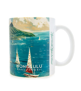 "Honolulu" Travel Art Mug