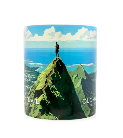 "Olomana Trail" Travel Art Mug