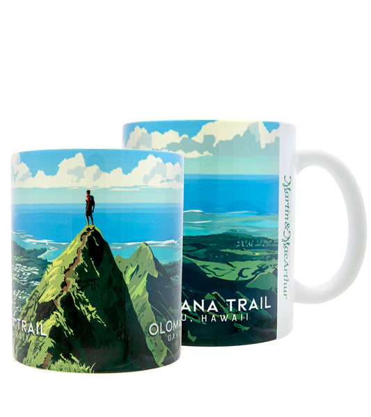 Taza de viaje con arte "Ruta Olomana"