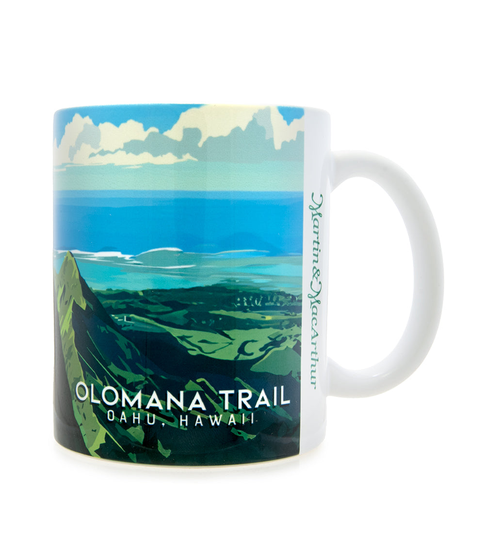 "Olomana Trail" Travel Art Mug