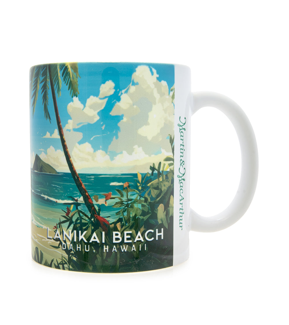 "Lanikai Beach" Travel Art Mug