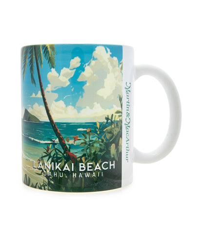 "Lanikai Beach" Travel Art Mug