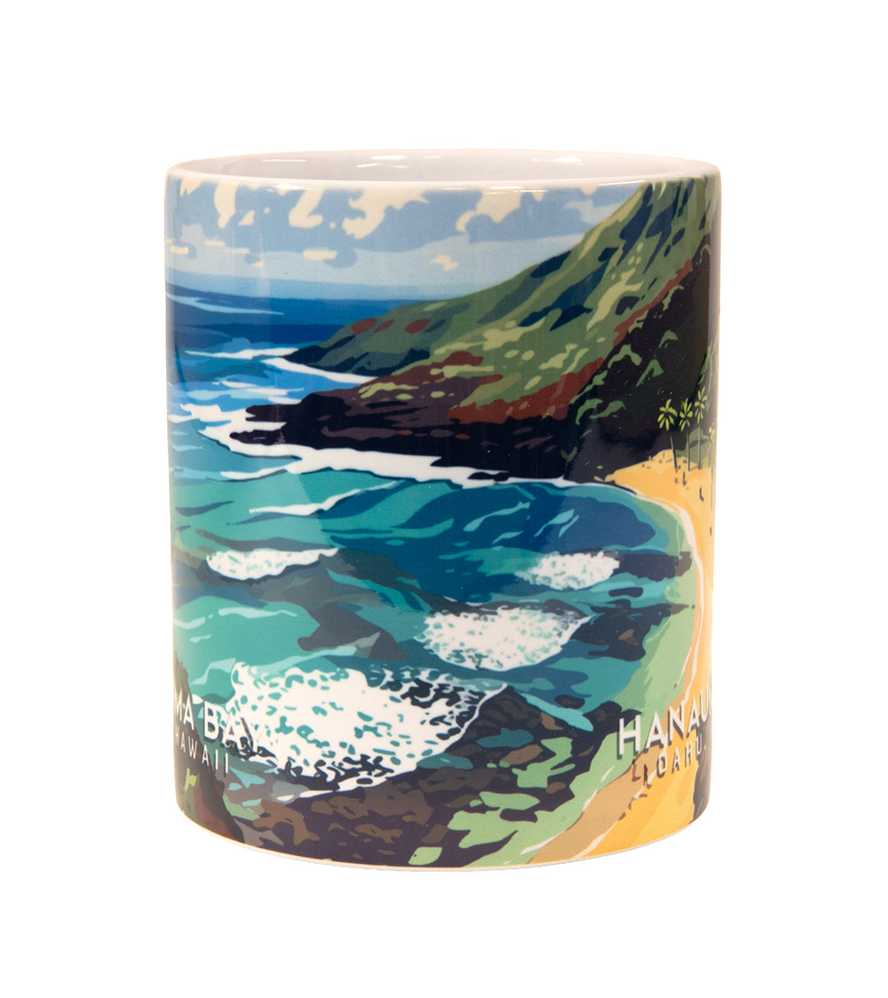 Taza de viaje con diseño "Playa Lanikai"