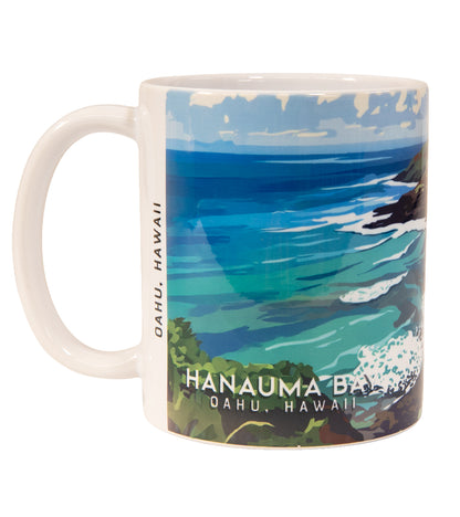 Taza de viaje con diseño "Playa Lanikai"