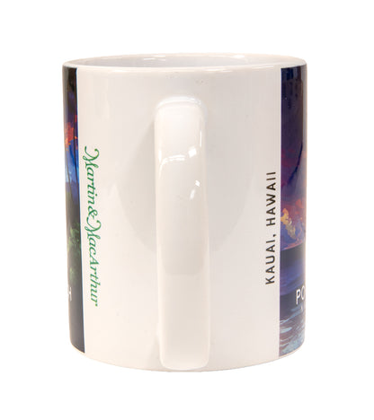 "Poipu Beach" Travel Art Mug