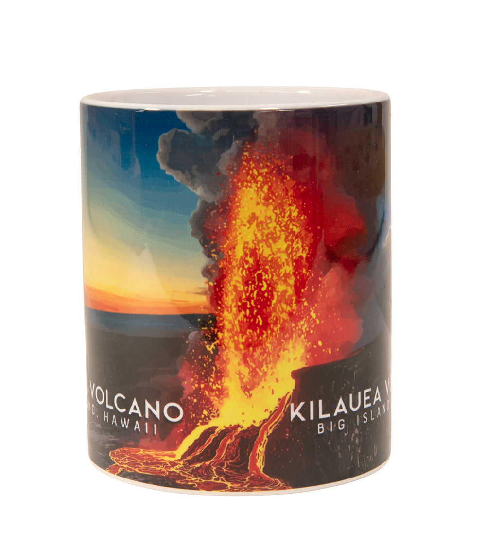 "Kilauea Volcano" Travel Art Mug