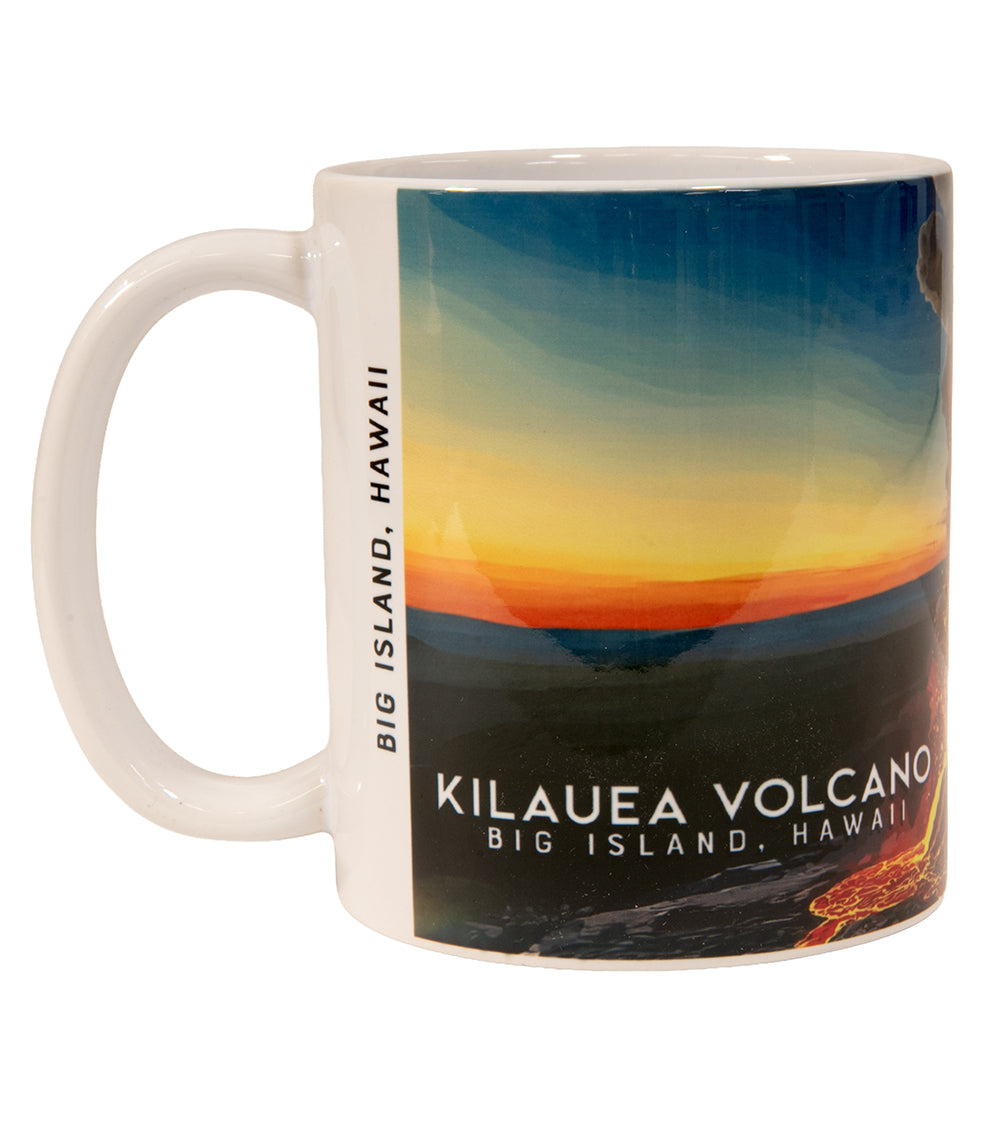 "Kilauea Volcano" Travel Art Mug