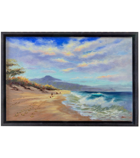 デブ・リンチ作「My Favorite Beach Walk」、額装