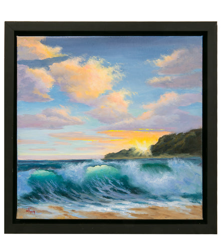 Morning Surf by Deb Lynch, framed