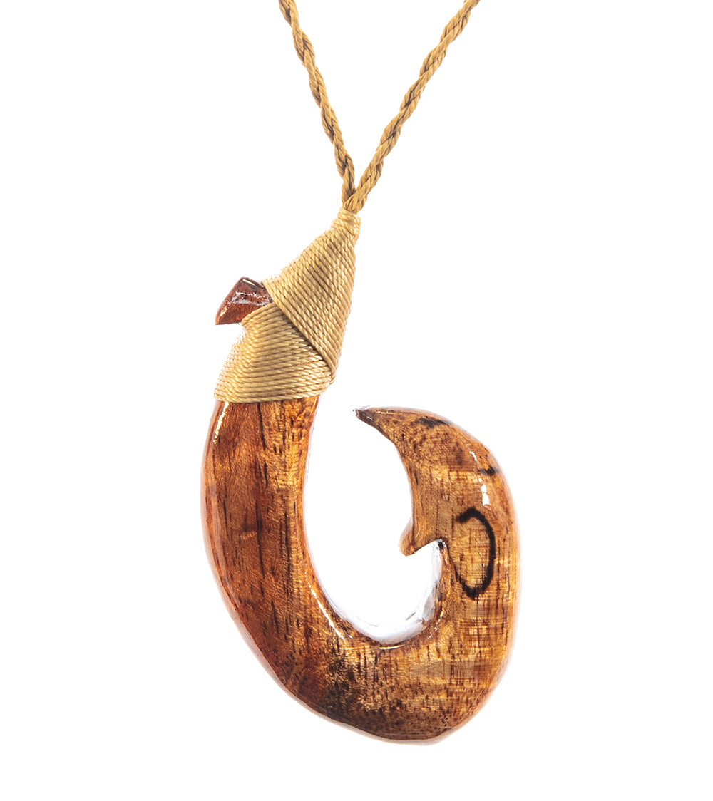 Curly Koa Hook Pendant