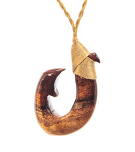 Curly Koa Hook Pendant