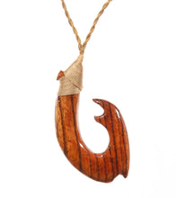 Zebra Wood Hook Pendant