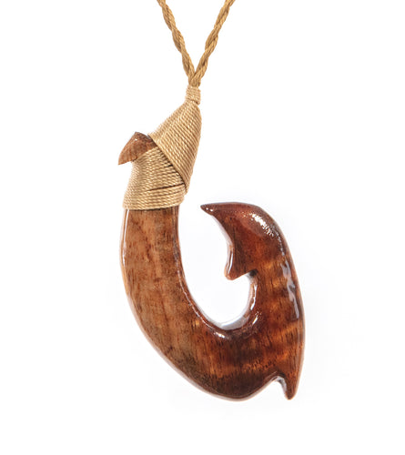 Curly Koa Hook Pendant