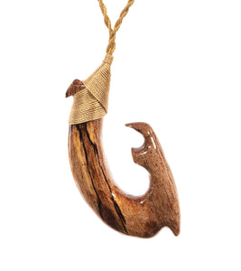 Spalted "Waimea" Koa Hook Pendant