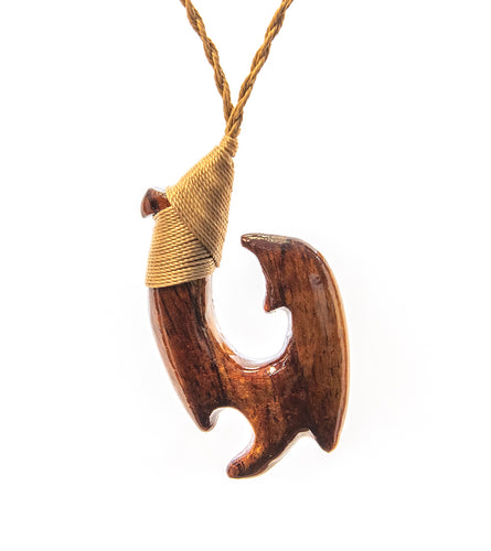 Curly Koa Hook Pendant