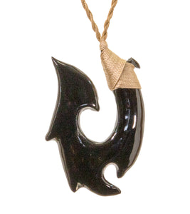 Pheasant Wood Hook Pendant