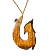 Curly Koa and Purple Heart Pendant