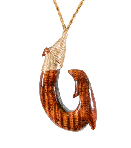 Curly Koa Hook Pendant