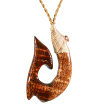 Curly Koa Hook Pendant