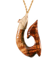 Curly Koa Hook Pendant