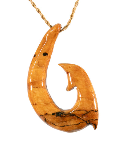 Spalted Tamarine Hook Pendant