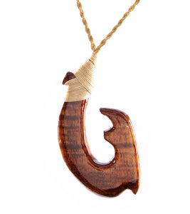 Curly Koa Hook Pendant
