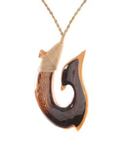 Pheasant, Maple and Koa Hook Pendant