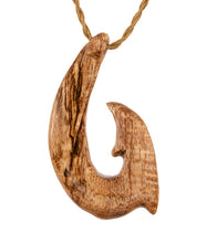 Colgante de gancho Ulua de koa rizado
