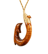 Curly Koa Hook Pendant