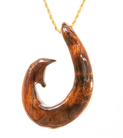 Curly Koa Hook Pendant