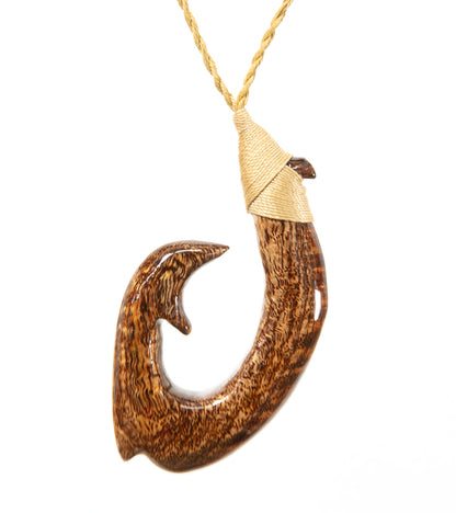 Curly Koa Hook Pendant
