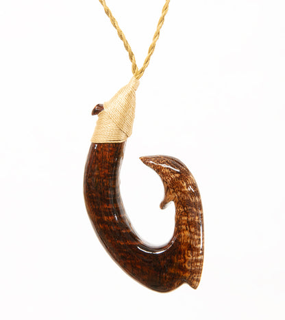 Curly Koa Hook Pendant