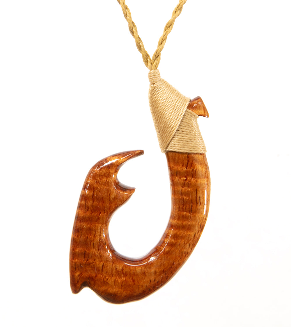 Curly Koa Hook Pendant