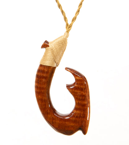 Curly Koa Hook Pendant