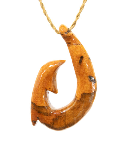 Spalted Tamarine Hook Pendant