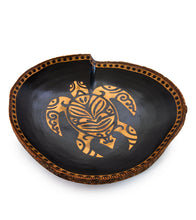 Pyrography Mango Bowl "Tribal Honu 38831C" by Dino Muradian