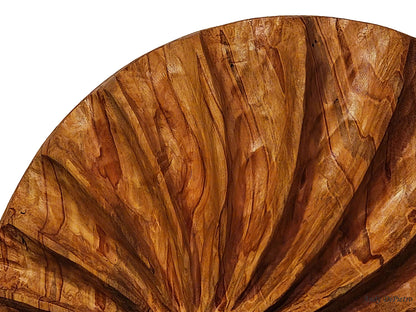 Escultura de pared "Espiral de ambrosía" de Andy DiPietro